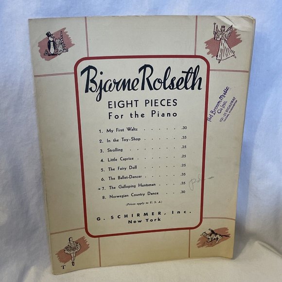 The Galloping Huntsman Piano Sheet Music Rolseth 1939 G. Schirmer, Inc. 38088 - Picture 2 of 6